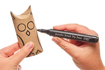 Cardboard Tube Owl step image