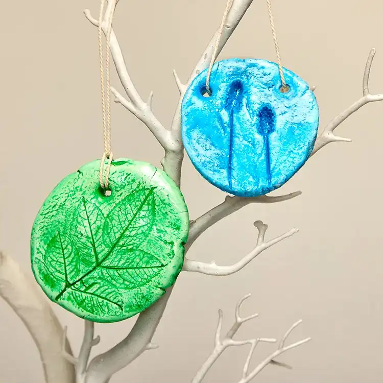 Natural Imprint Hanging Decorations craft activity