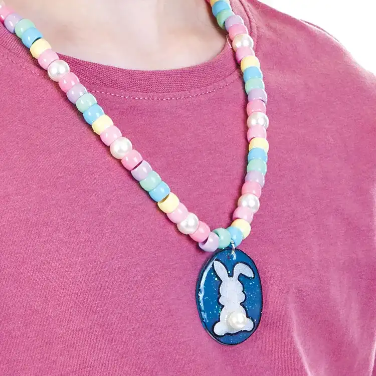 Easter Shrinky Charm Necklace craft activity