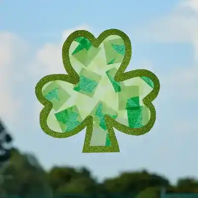 Shamrock Suncatcher craft activity