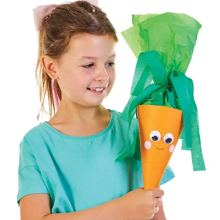 Carrot Cone Party Favours craft activity