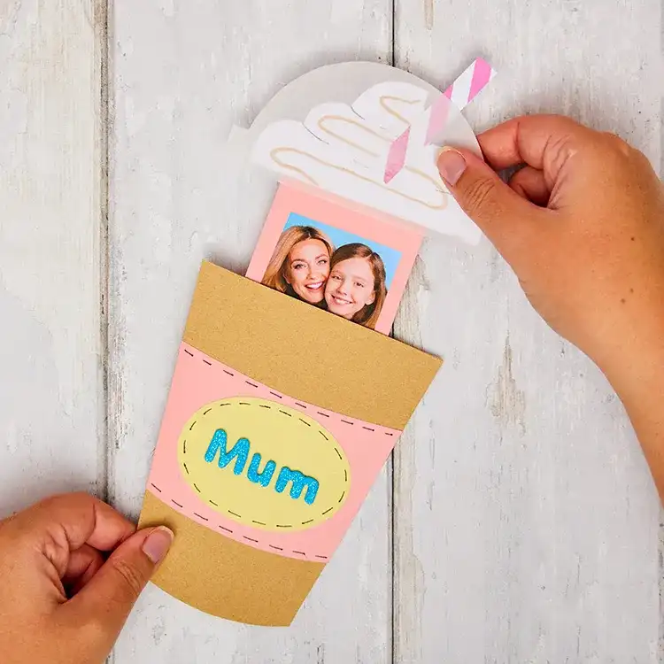 Mother’s Day Interactive Coffee Card craft activity