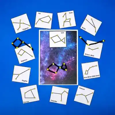 Pipe Cleaner Constellations craft activity
