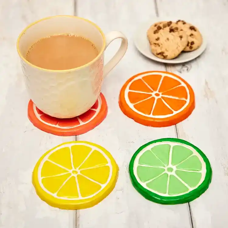 Clay Fruit Coasters craft activity