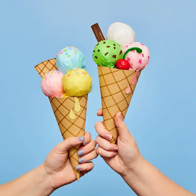 Pretend Play Ice Cream craft activity