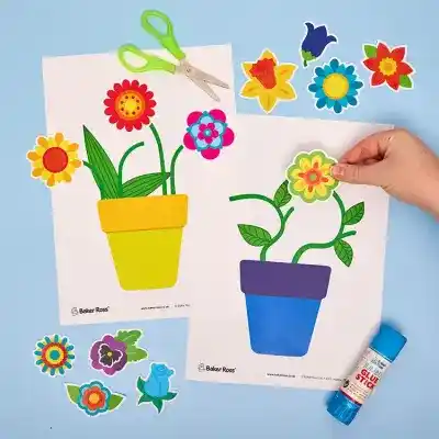 Print & Design Flower Pots craft activity