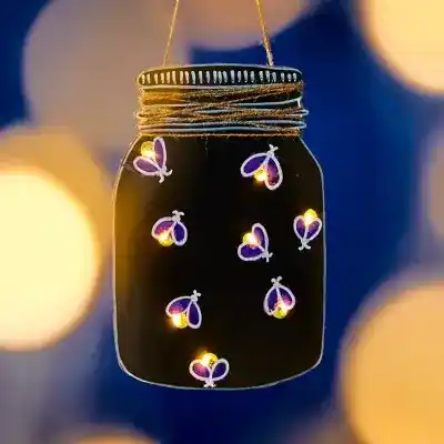 Fingerprint Firefly Jar craft activity