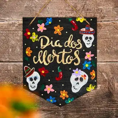 Día de los Muertos Banner craft activity