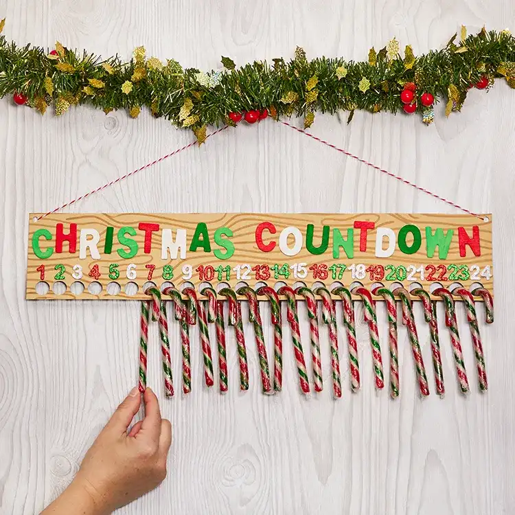 Candy Cane Calendar craft activity