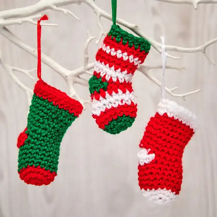 Crochet Christmas Stockings craft activity