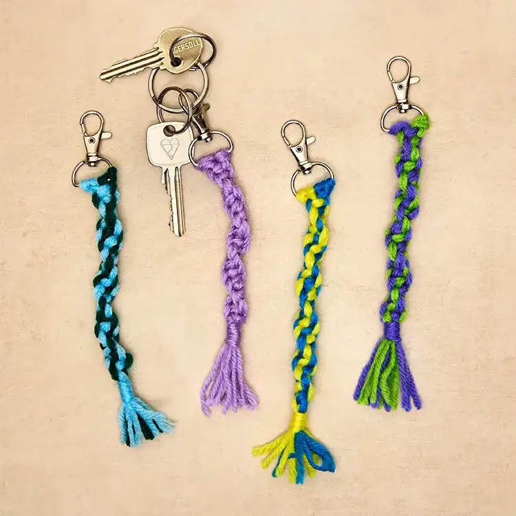 Macrame Keychain craft activity