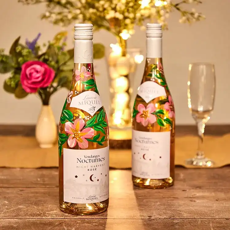 Painted Wine Bottles craft activity