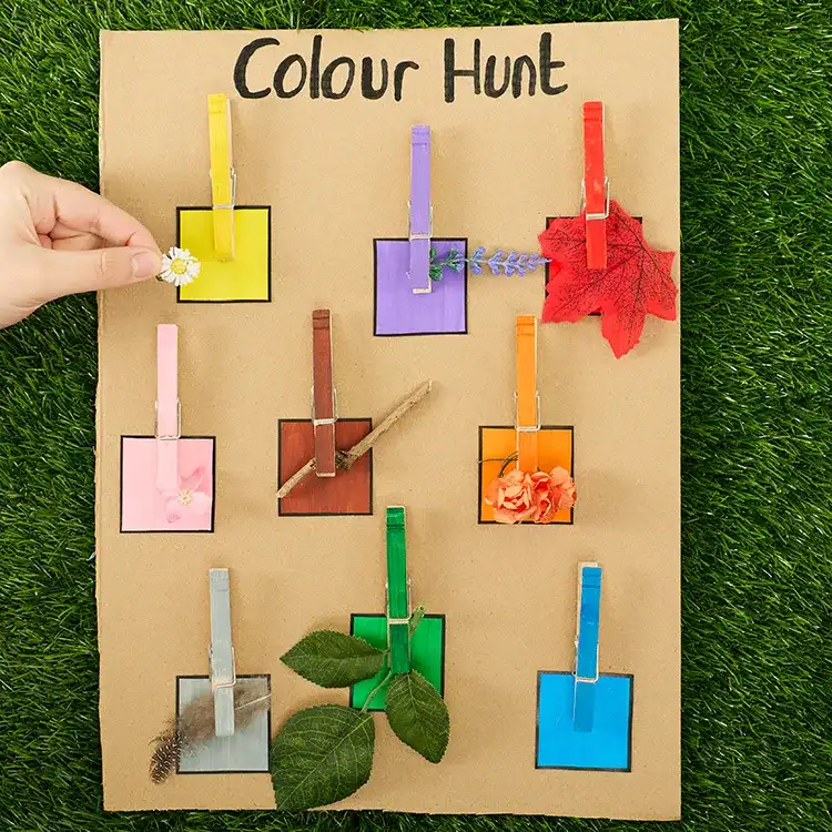 Nature Walk Colour Matching Game craft activity