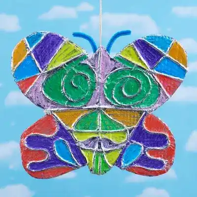 Foiled Butterfly craft activity