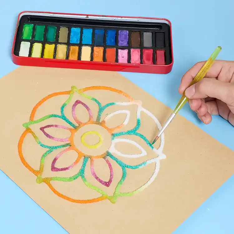 Salt Painting Rangoli Art craft activity