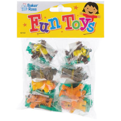 Baker Ross – Lot De 8 Mini Parachutes De La Jungle – Singe, Tigre, Lion, Hippopotame – Jouet à Lancer – Dès 3 Ans