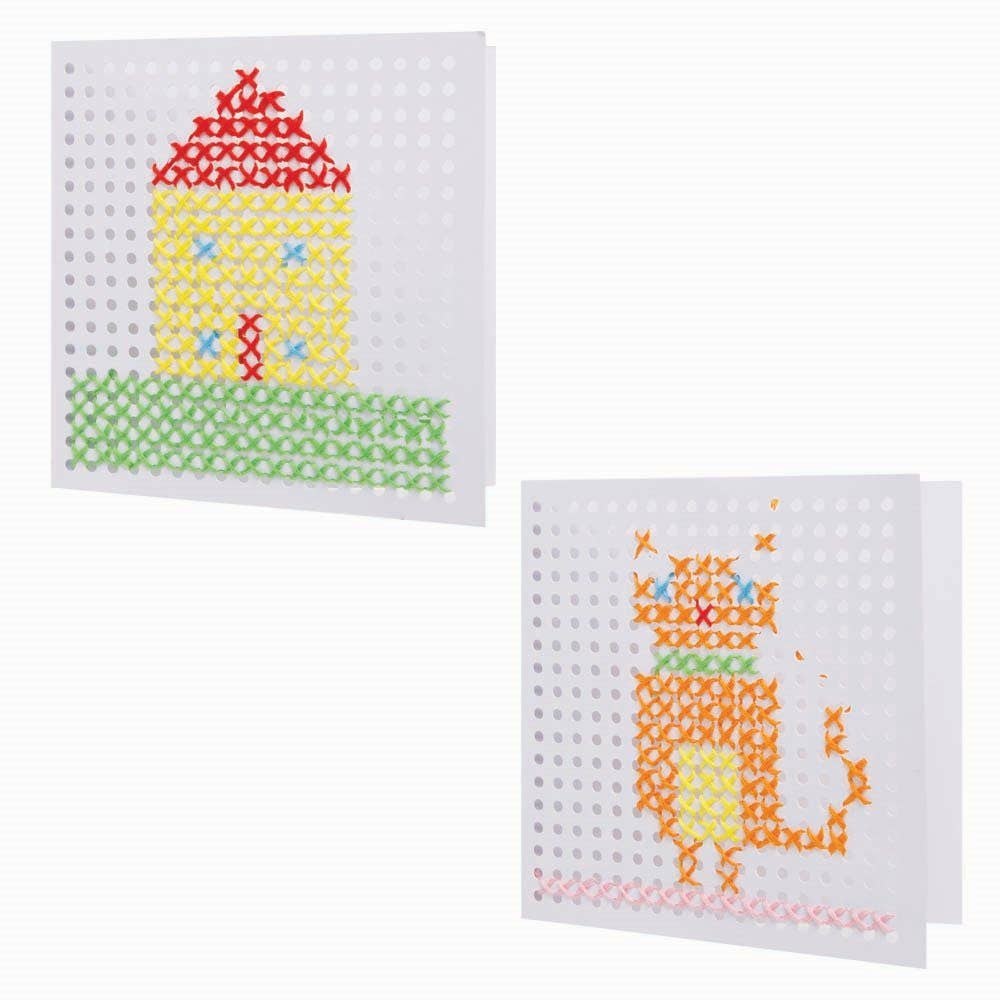 Kit De Création Carte De Voeux à Broder Au Point De Croix Titan Needlecraft - Thème Fête Des Mères