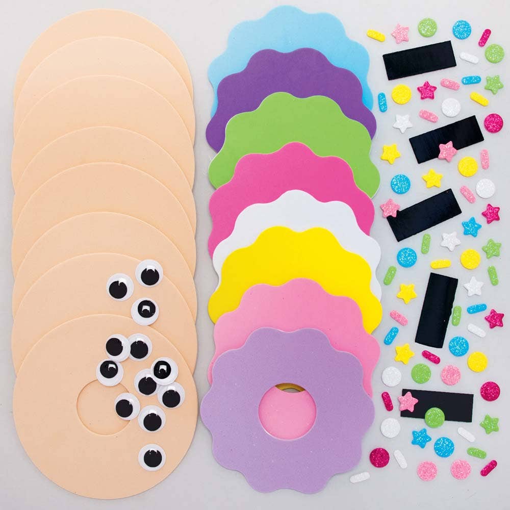 Baker Ross Mix-und-Match Magnet Bausätze – 8er Pack Unterwasser-Tiere, Schaumstoff Bastelset