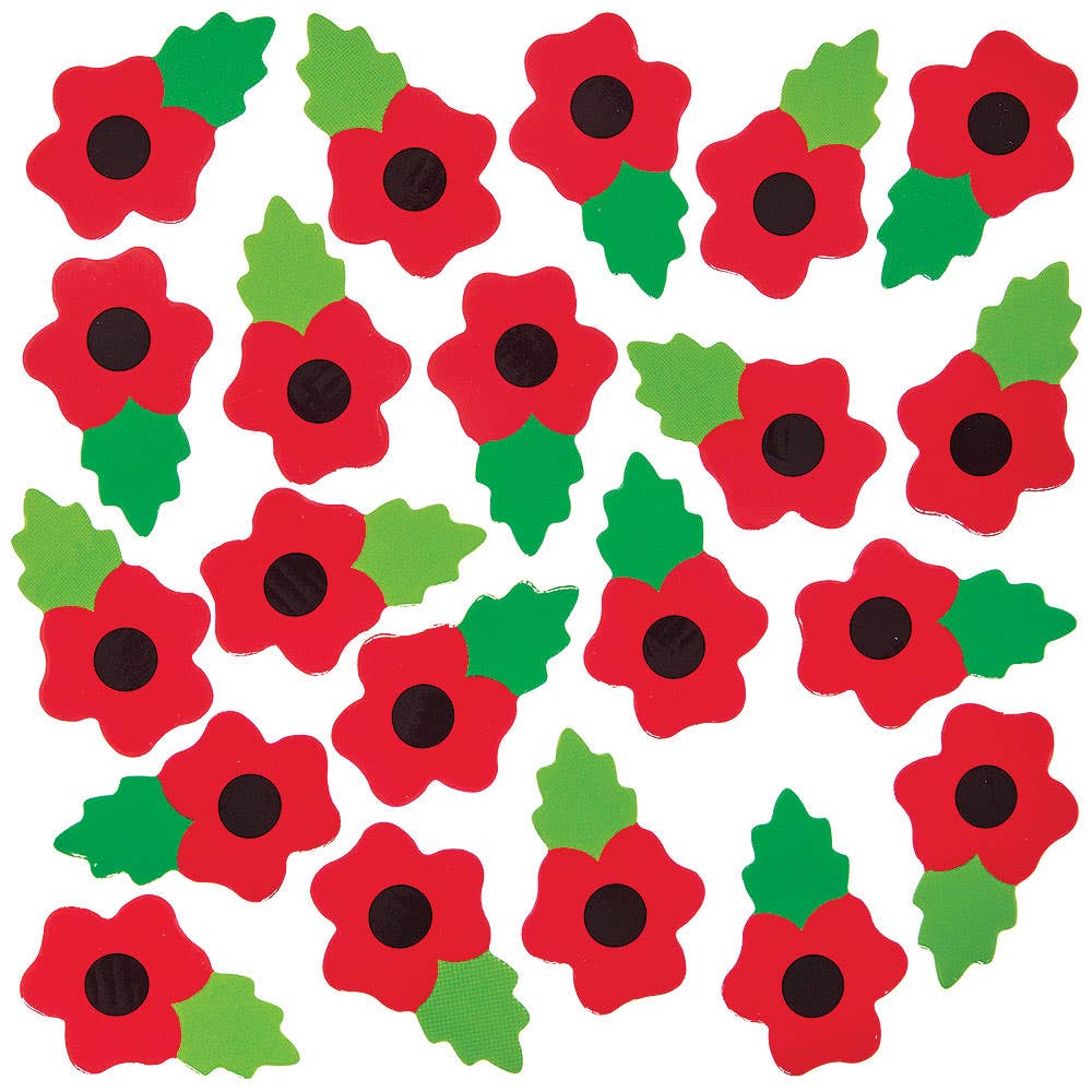 Laser Chimp Poppy Stencil 3D Mixed Media Poppy Craft For Remembrance ...