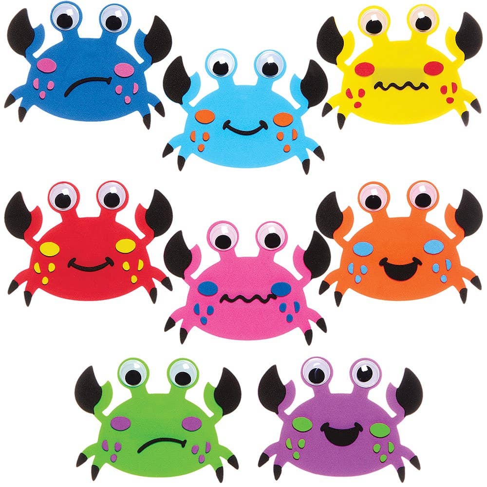 Baker Ross Mix-und-Match Magnet Bausätze – 8er Pack Unterwasser-Tiere, Schaumstoff Bastelset