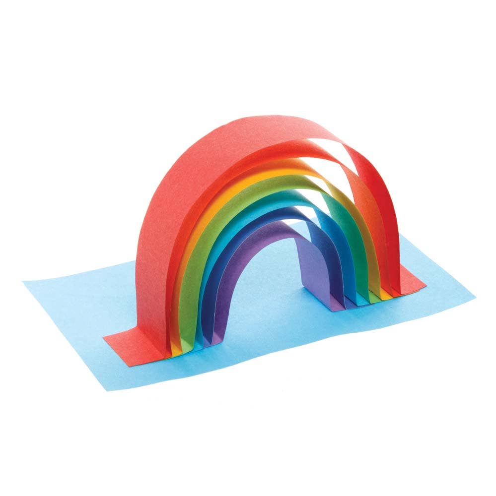Bandes Autocollantes Arc-en-Ciel Baker Ross AT794 - Rubans Adhésifs Métalliques Brillants Pour Scrapbooking, Cartes Et Créations Enfants (Pack De 10)