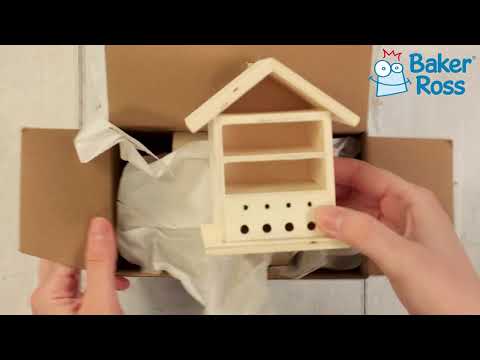 Baker Ross – Maison à Insectes En Bois, 11,5x10x8,5 Cm, à Décorer, Pour Observation Nature