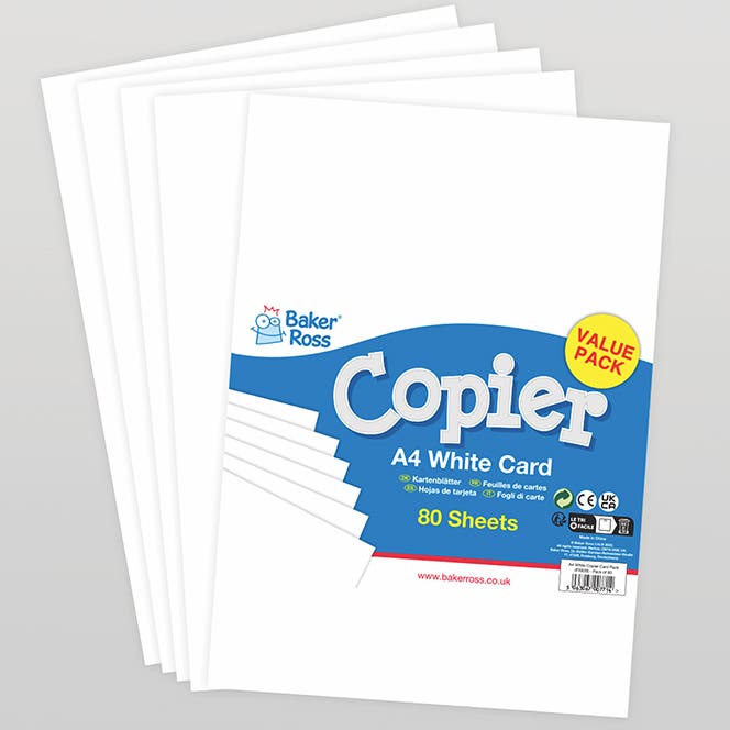 White A4 Copier Card 160gsm