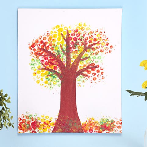 Bubble Wrap Tree Canvas