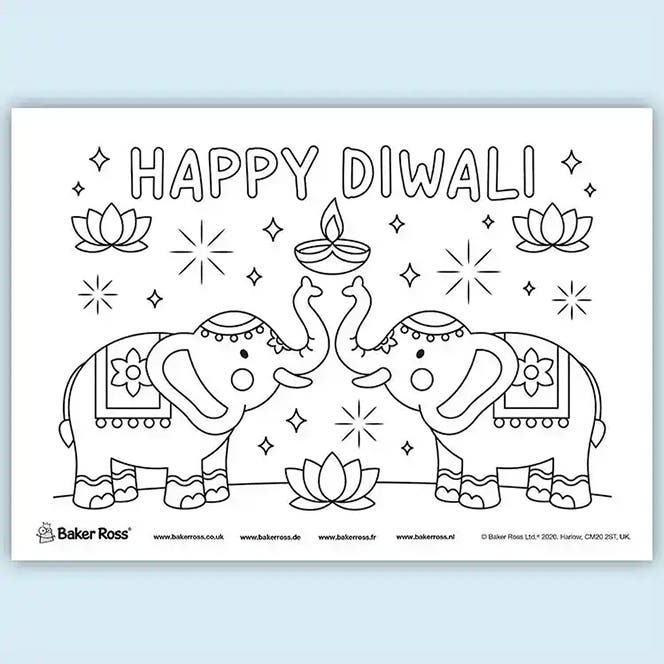 Diwali Elephant Poster